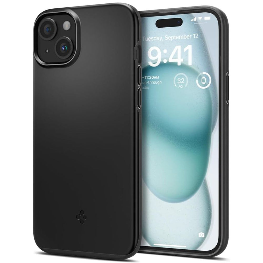 Étui pour Apple iPhone 15, Spigen, Thin Fit, Noir ACS06776