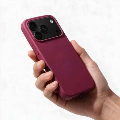 Coque pour Apple iPhone 18 Pro / iPhone 17 Pro, OEM, en silicone, bordeaux