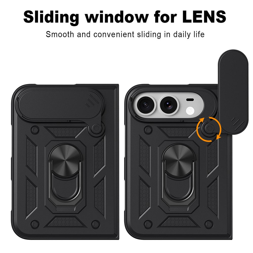 Coque pour Apple iPhone Duo, Techsuit, CamShield, Noire