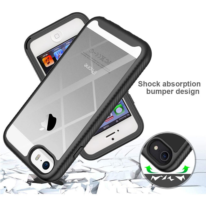 Coque pour Apple iPhone SE (2016) / 5 / 5s, Techsuit, Defense360 Pro, Noire