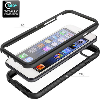 Coque pour Apple iPhone SE (2016) / 5 / 5s, Techsuit, Defense360 Pro, Noire