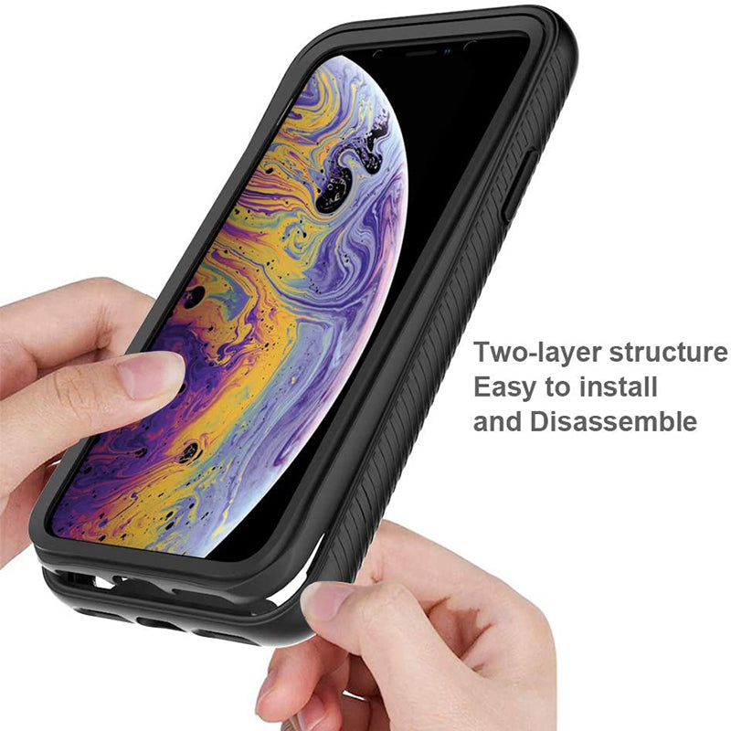 Coque pour Apple iPhone SE (2016) / 5 / 5s, Techsuit, Defense360 Pro, Noire