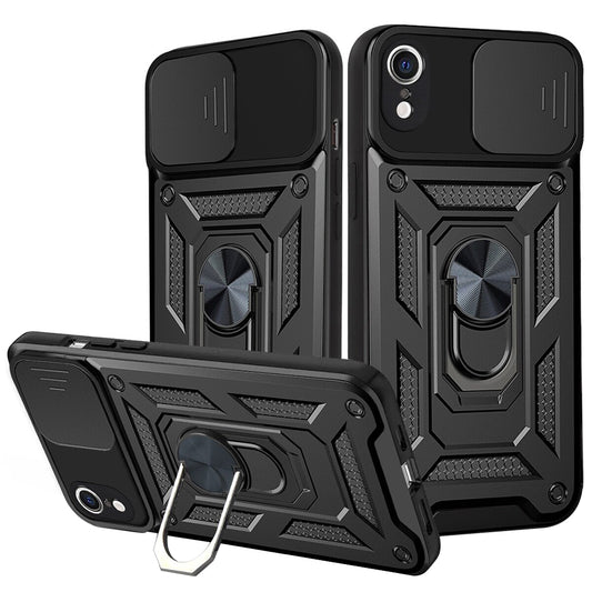 Coque pour Apple iPhone XR, Techsuit, CamShield, Noire