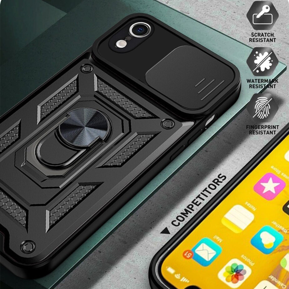 Case for Apple iPhone XR, Techsuit, CamShield, Black
