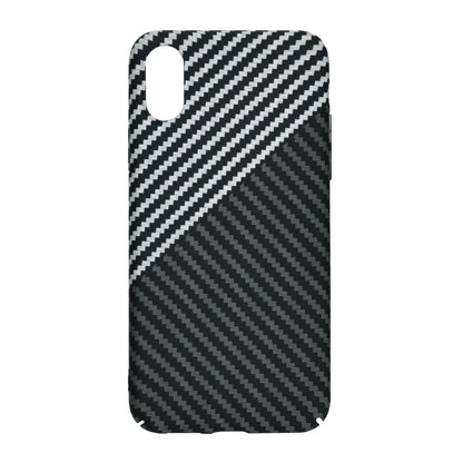 Coque pour Apple iPhone XR, Techsuit, Carbonite FiberShell, Noir Gris