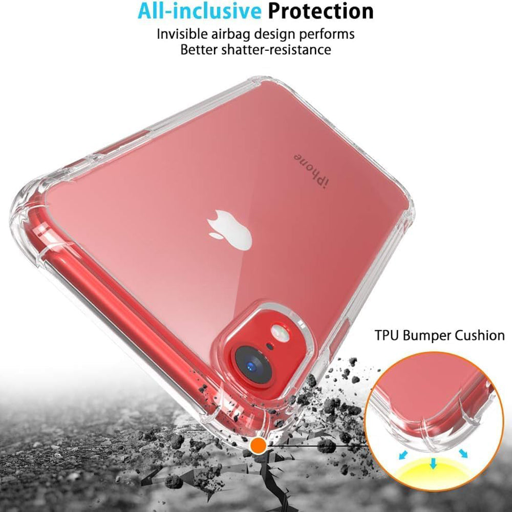 Case for Apple iPhone XR, Techsuit, Shockproof Clear, Transparent