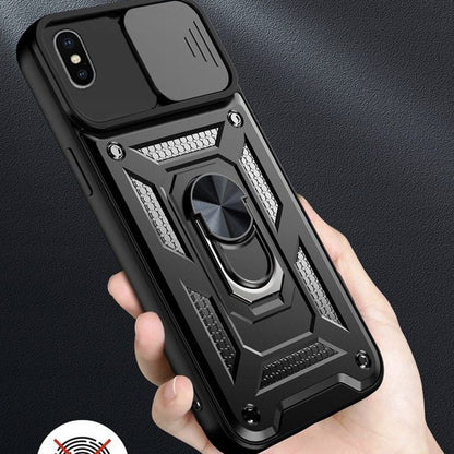 Coque pour Apple iPhone XS / X, Techsuit, CamShield, Noire