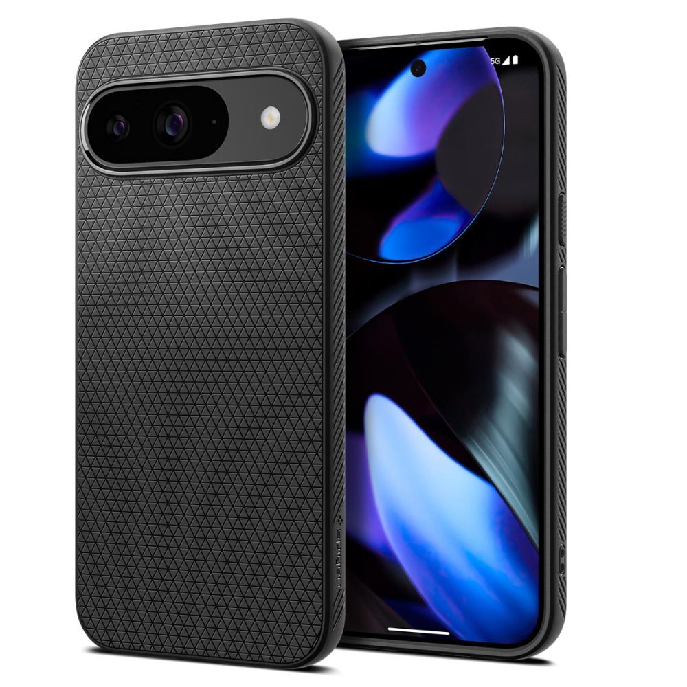 Coque pour Google Pixel 9/9 Pro, Spigen, Liquid Air Matte, Noir ACS07682 