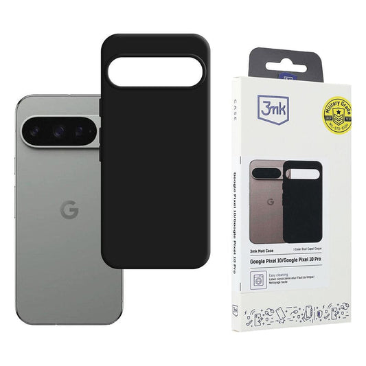 Coque pour Google Pixel 10 Pro / 10, 3MK, Noire Mate