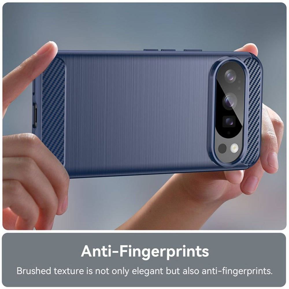 Coque pour Google Pixel 10 Pro / 10, Techsuit, Carbone, Bleue