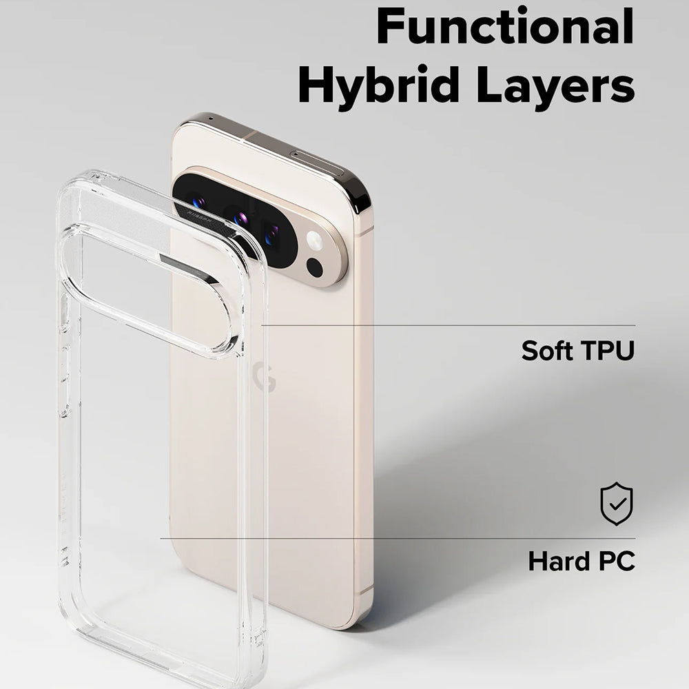 Coque pour Google Pixel 10 Pro XL, Ringke, Fusion, Transparente