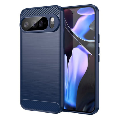 Coque pour Google Pixel 10 Pro XL, Techsuit, Carbone, Bleue