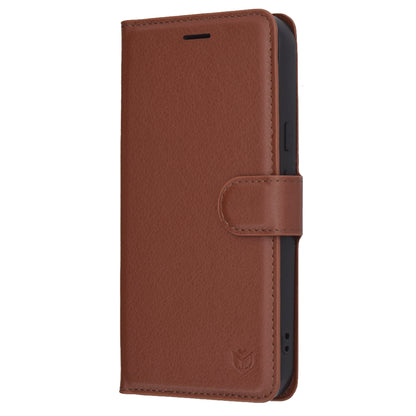 Case for Google Pixel 10 Pro XL, Techsuit, Leather Folio, Brown