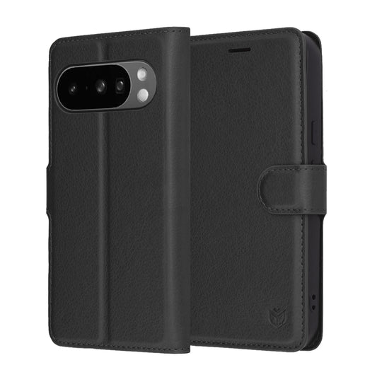Coque pour Google Pixel 10 Pro XL, Techsuit, Leather Folio, Noire