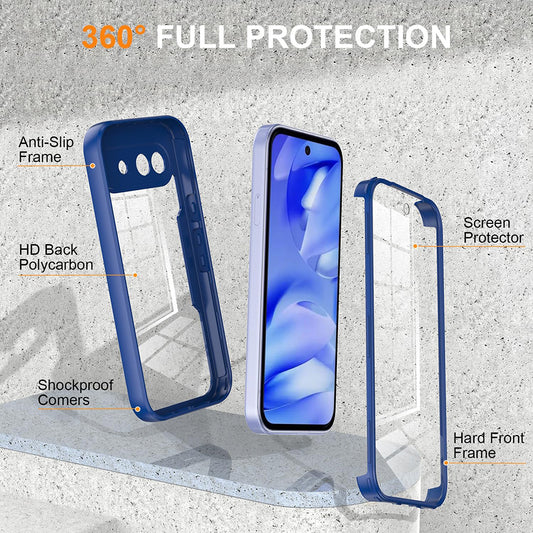 Étui pour Google Pixel 10a, Techsuit, ColorVerse 360, Bleu