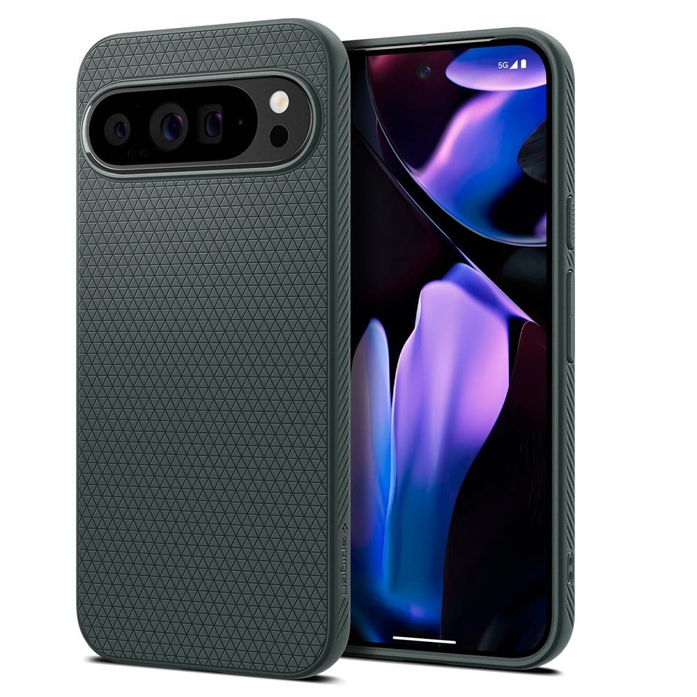 Étui pour Google Pixel 9 Pro XL, Spigen, Liquid Air, Vert ACS07717