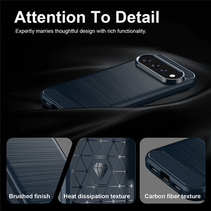 Coque pour Google Pixel 11 Pro / 11, Techsuit, Carbone, Bleue