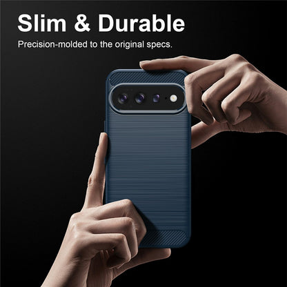 Coque pour Google Pixel 11 Pro / 11, Techsuit, Carbone, Bleue