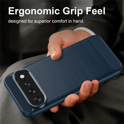 Coque pour Google Pixel 11 Pro / 11, Techsuit, Carbone, Bleue
