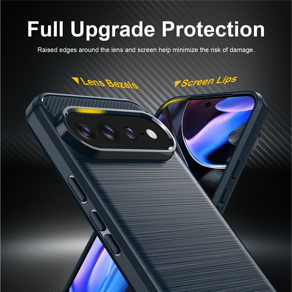 Coque pour Google Pixel 11 Pro XL, Techsuit, Carbone, Bleue