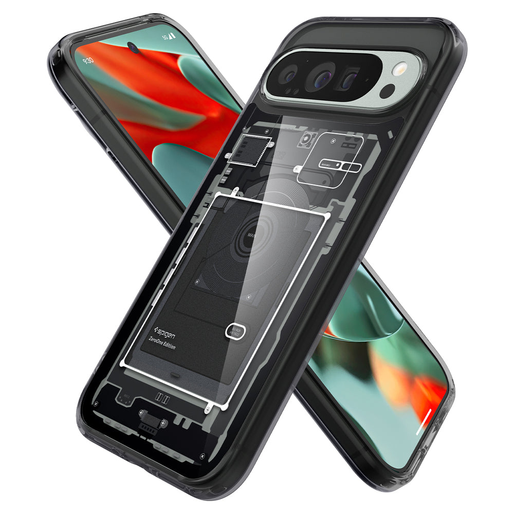 Coque pour Google Pixel 9 Pro XL, Spigen, Ultra Hybrid Zero One, Noire ACS07722