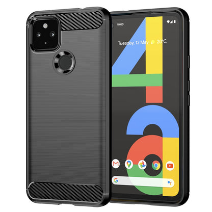 Coque pour Google Pixel 4a 5G, Techsuit, Carbone, Noire