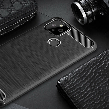 Coque pour Google Pixel 4a 5G, Techsuit, Carbone, Noire