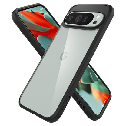 Étui pour Google Pixel 9 Pro XL, Spigen, Ultra Hybrid, Noir Mat ACS07724