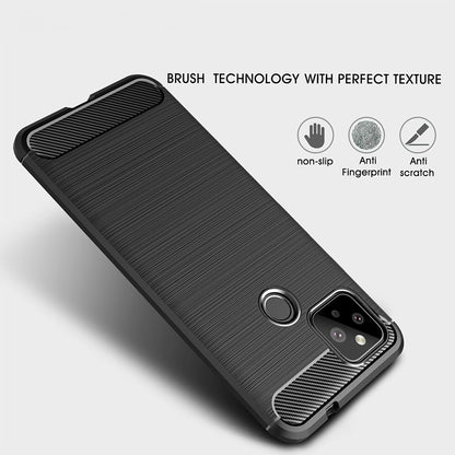 Coque pour Google Pixel 5, Techsuit, Carbone, Noire