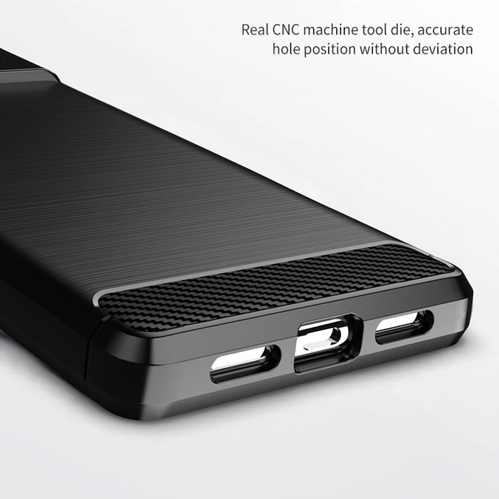 Coque pour Google Pixel 6, Techsuit, Carbone, Noire