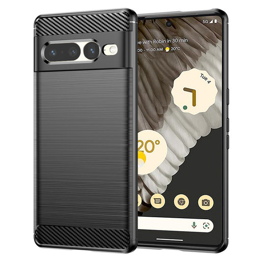 Coque pour Google Pixel 7 Pro, Techsuit, Carbone, Noire