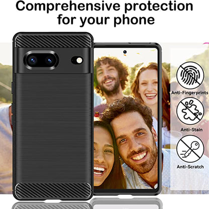 Coque pour Google Pixel 7, Techsuit, Carbone, Noire