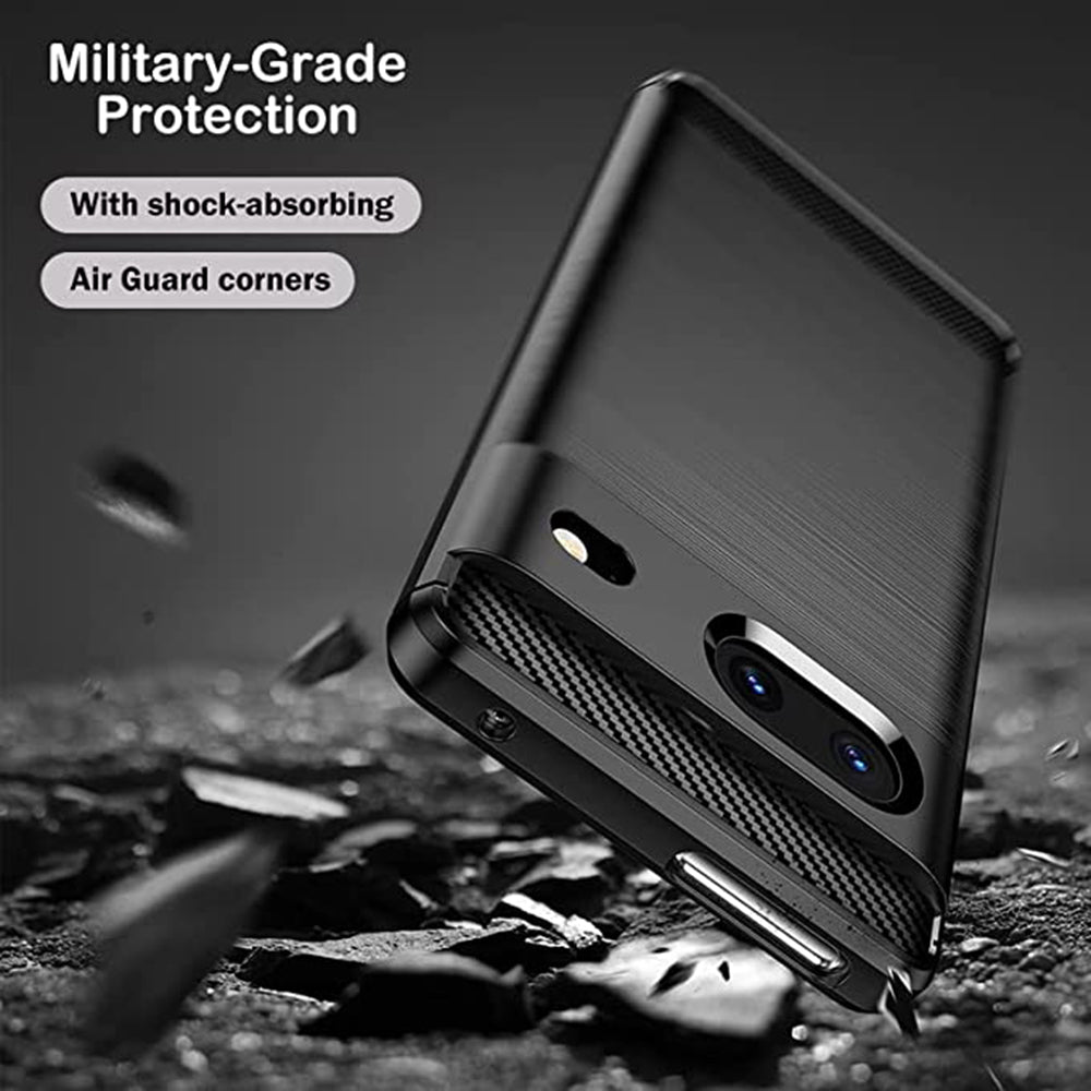Coque pour Google Pixel 7, Techsuit, Carbone, Noire