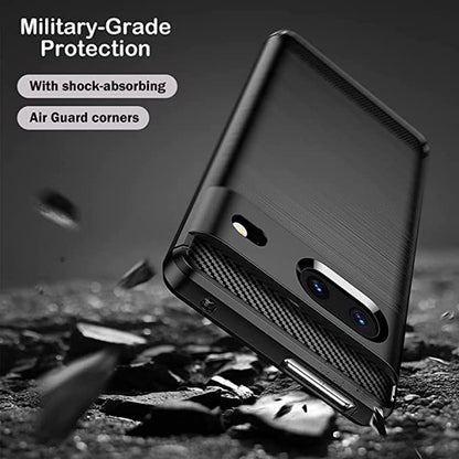 Coque pour Google Pixel 7, Techsuit, Carbone, Noire