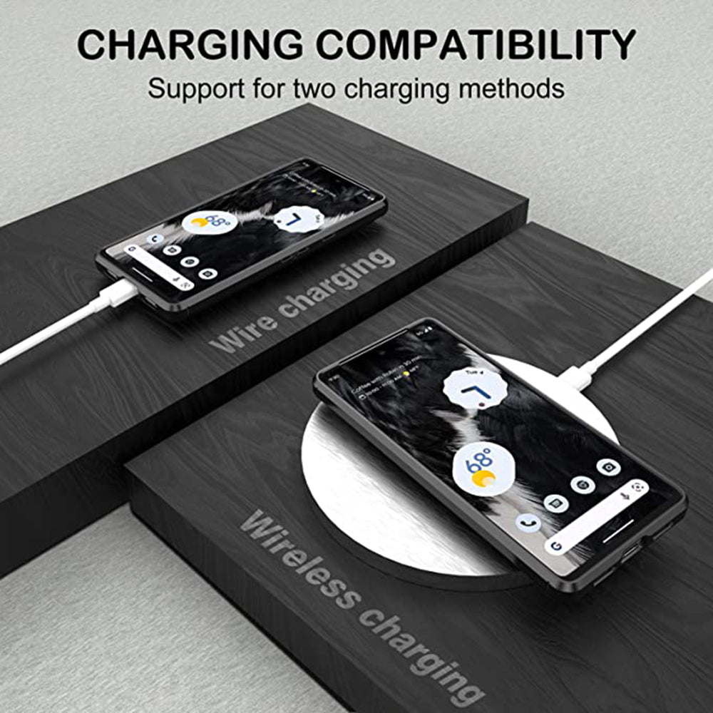 Coque pour Google Pixel 7, Techsuit, Carbone, Noire
