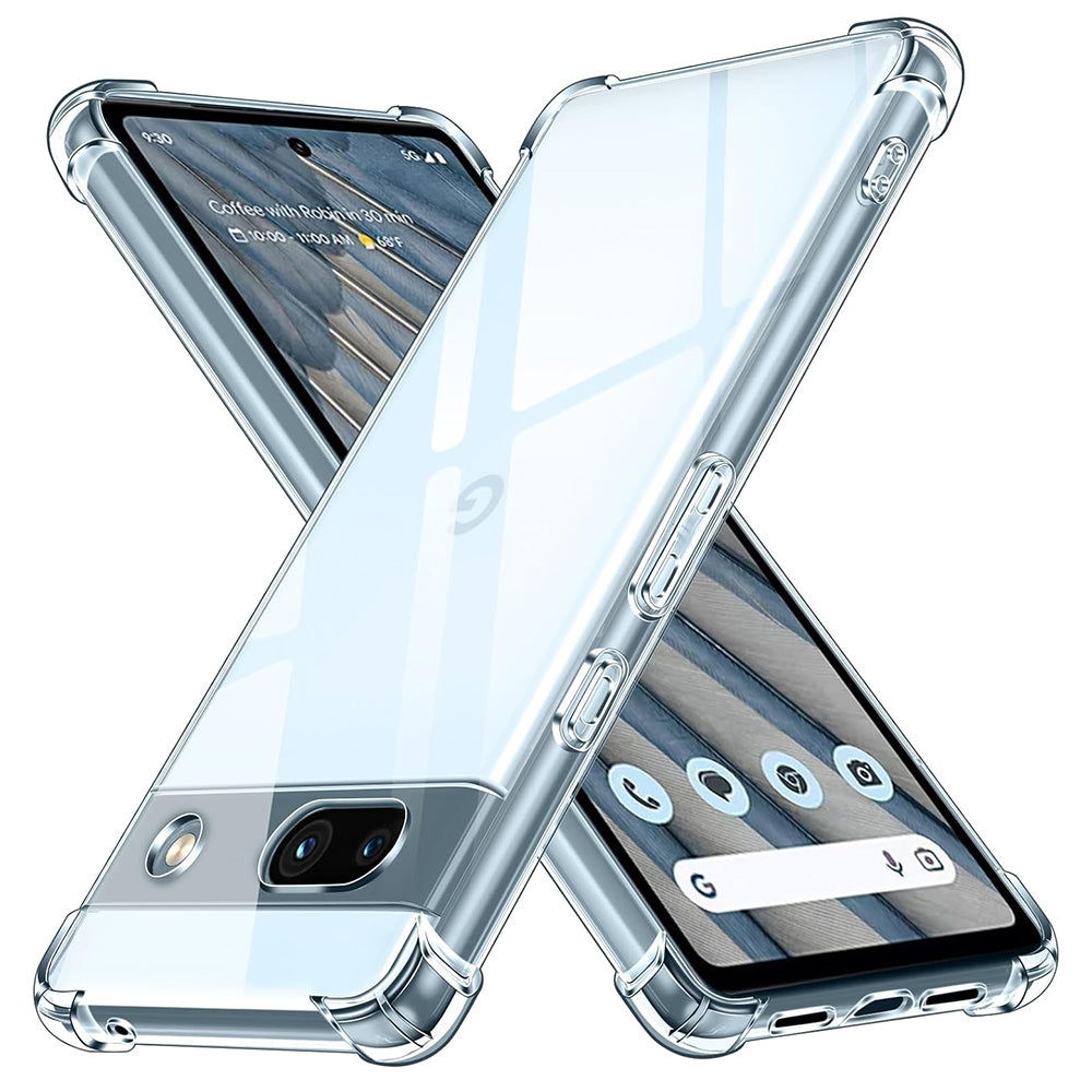 Case for Google Pixel 7a, Techsuit, Shockproof Clear, Transparent