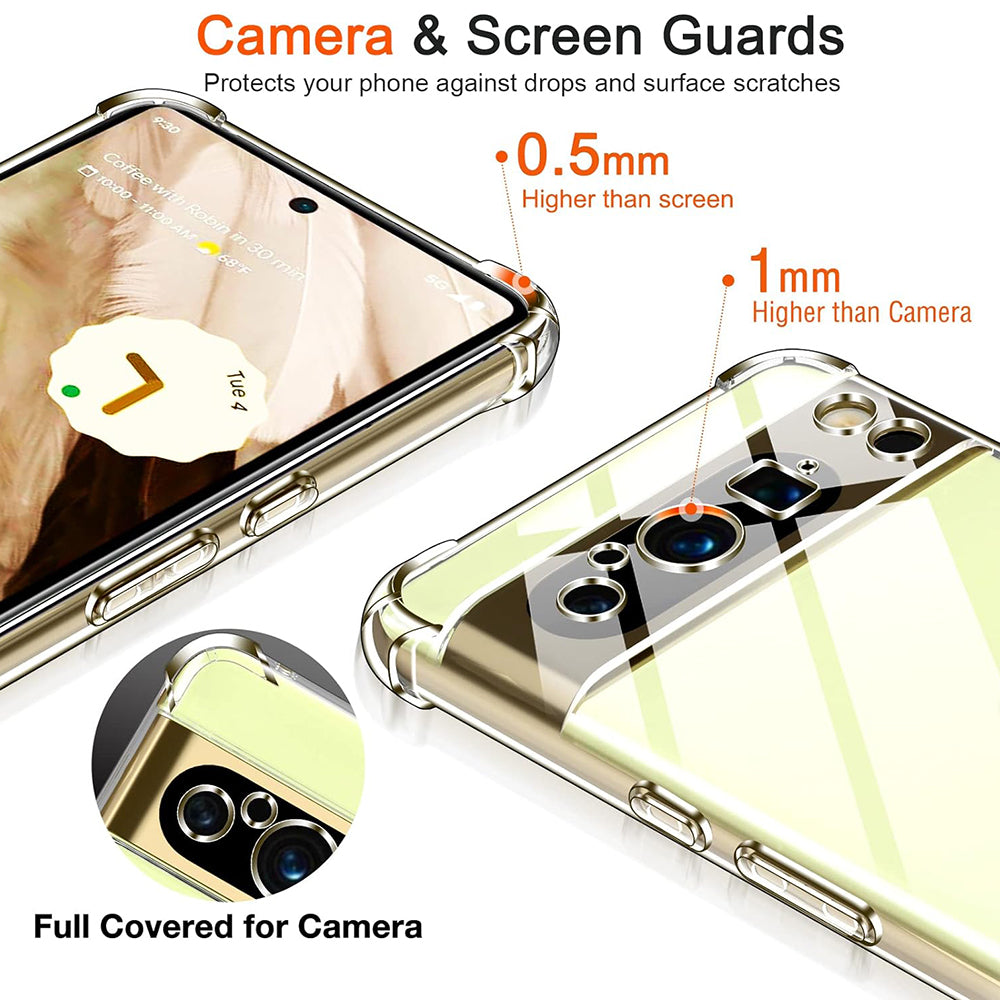 Coque pour Google Pixel 8 Pro, Techsuit, Anti-choc Claire, Transparente