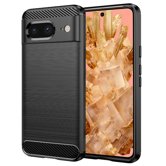 Coque pour Google Pixel 8, Techsuit, Carbone, Noire