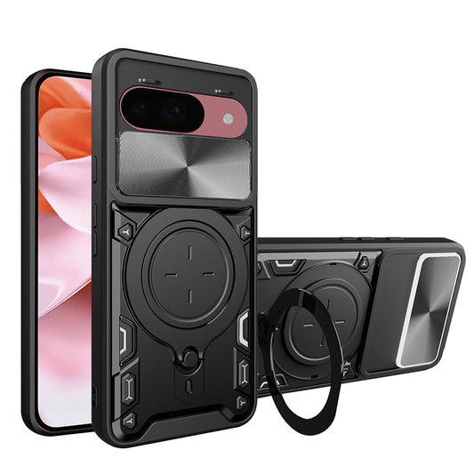 Coque pour Google Pixel 9 / 9 Pro, Techsuit, CamGuard Pro, Noire