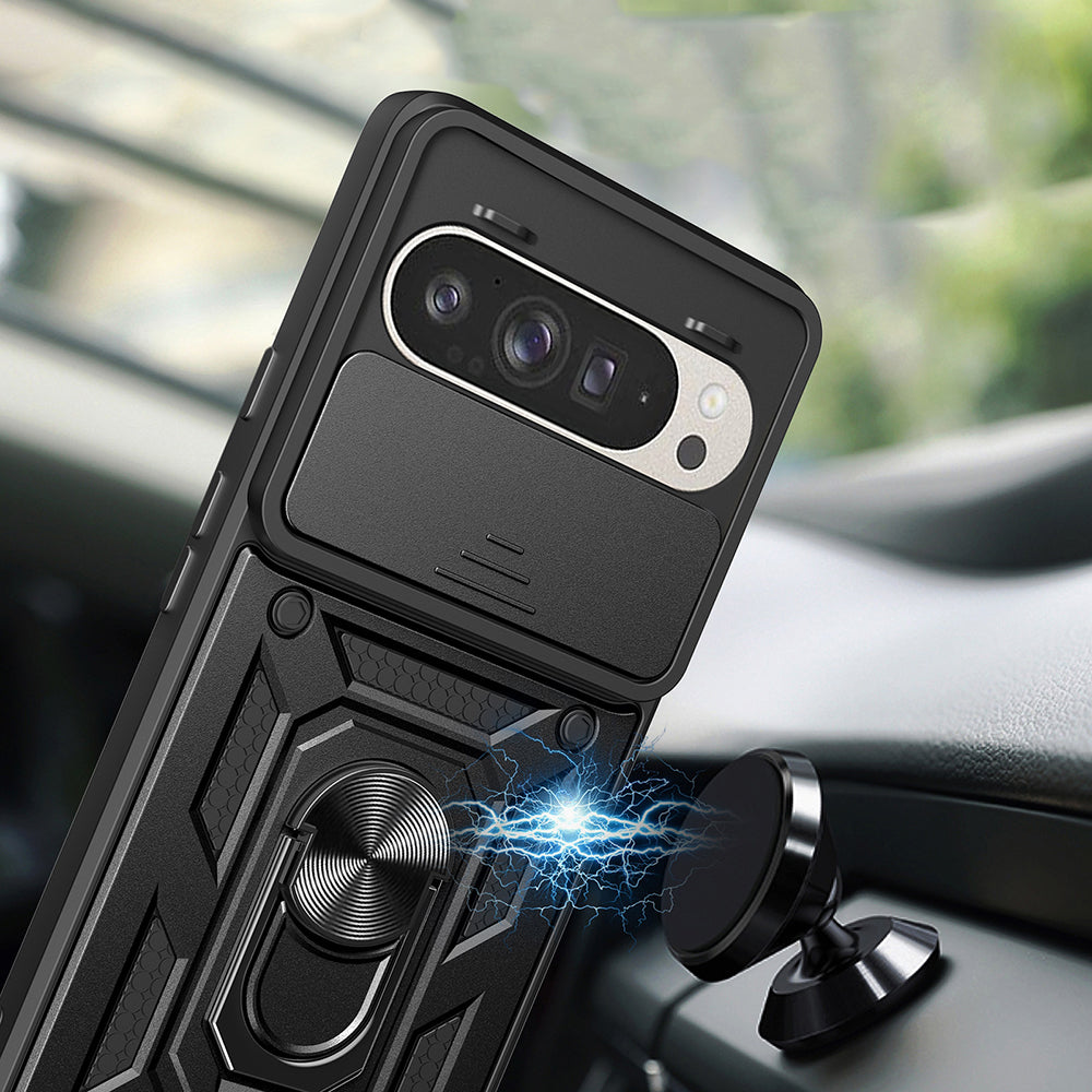 Coque pour Google Pixel 9 / 9 Pro, Techsuit, CamShield, Noire