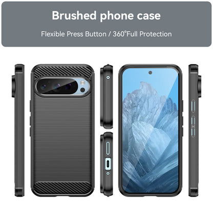 Coque pour Google Pixel 9 / 9 Pro, Techsuit, Carbone, Noire