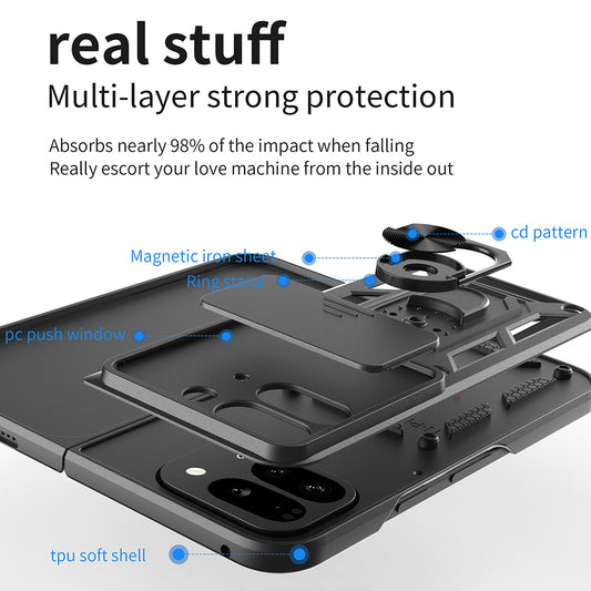 Coque pour Google Pixel 9 Pro Fold, Techsuit, CamShield, Vert