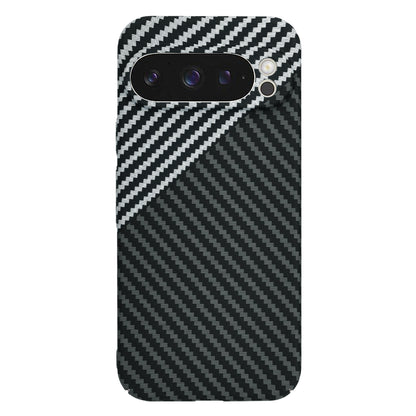 Coque pour Google Pixel 9 Pro, Techsuit, Carbonite FiberShell, Noir Gris