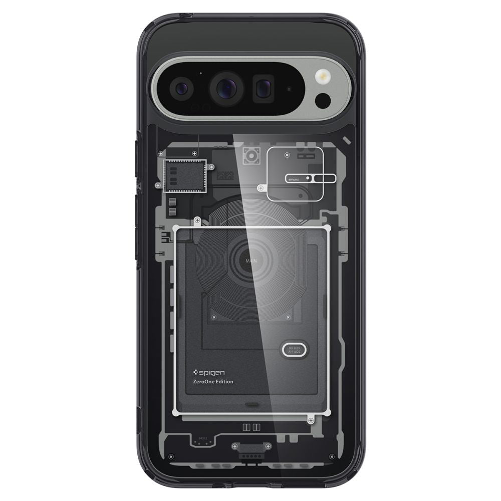 Coque pour Google Pixel 9 Pro XL, Spigen, Ultra Hybrid Zero One, Noire ACS07722