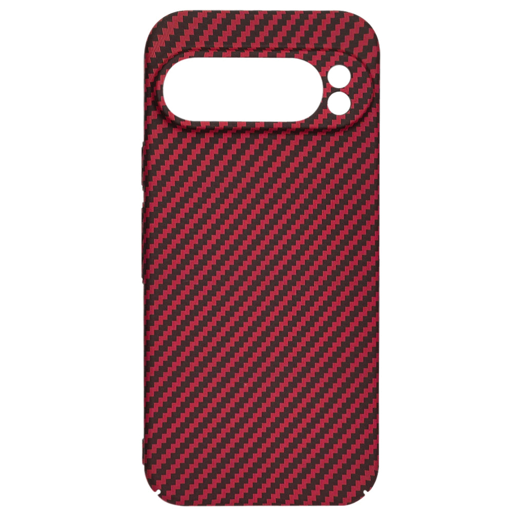 Coque pour Google Pixel 9 Pro XL, Techsuit, Carbonite FiberShell, Rouge
