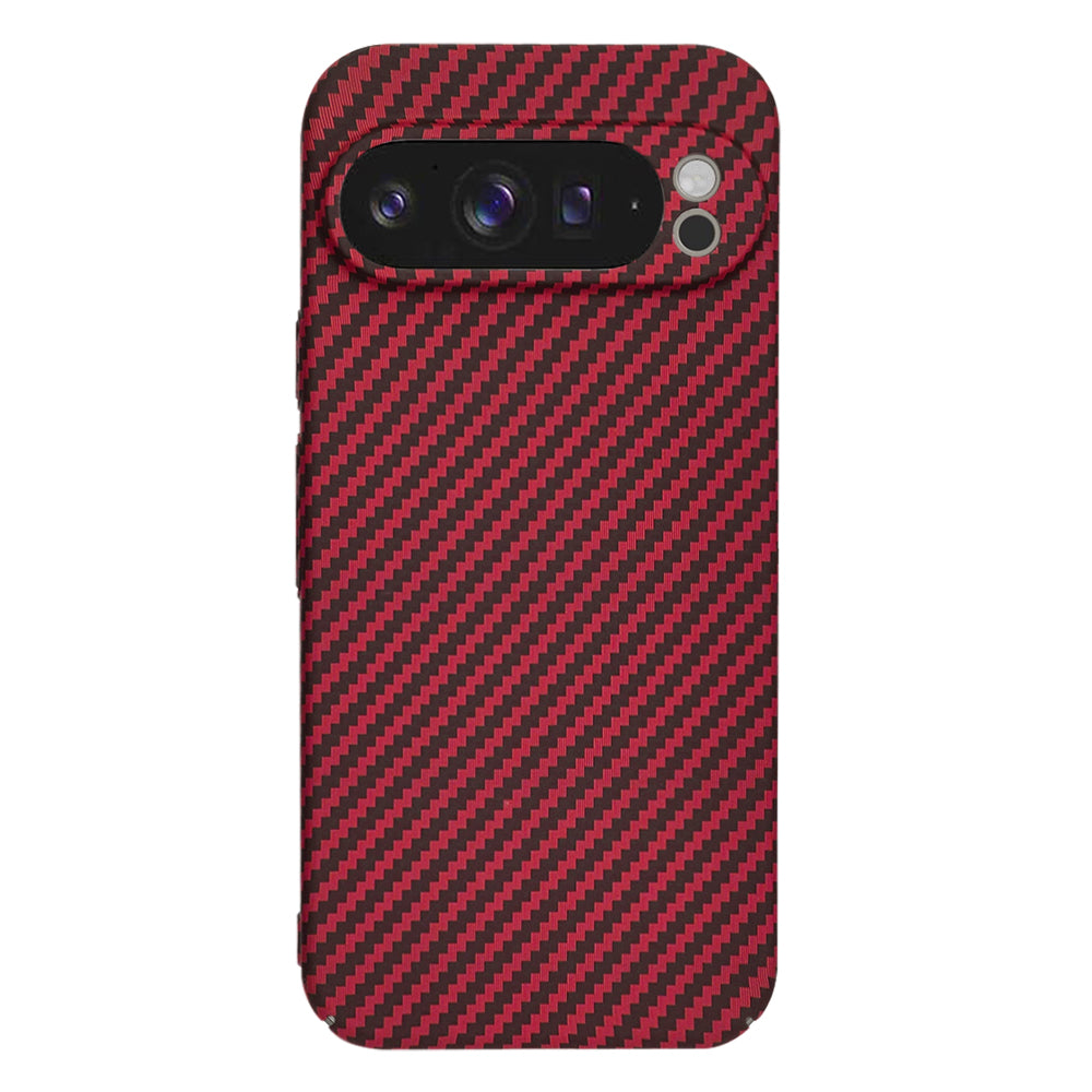 Coque pour Google Pixel 9 Pro XL, Techsuit, Carbonite FiberShell, Rouge