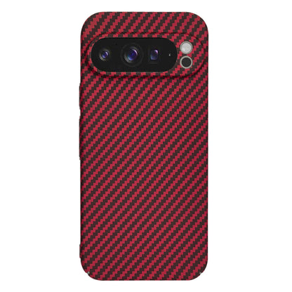 Coque pour Google Pixel 9 Pro XL, Techsuit, Carbonite FiberShell, Rouge