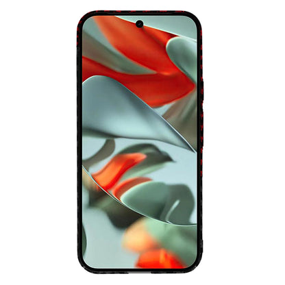 Case for Google Pixel 9 Pro XL, Techsuit, Carbonite FiberShell, Black Red