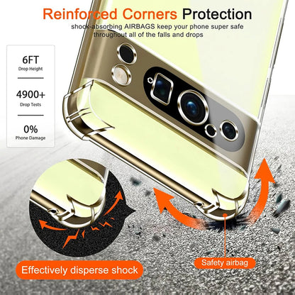 Case for Google Pixel 9 Pro XL, Techsuit, Shockproof Clear, Transparent