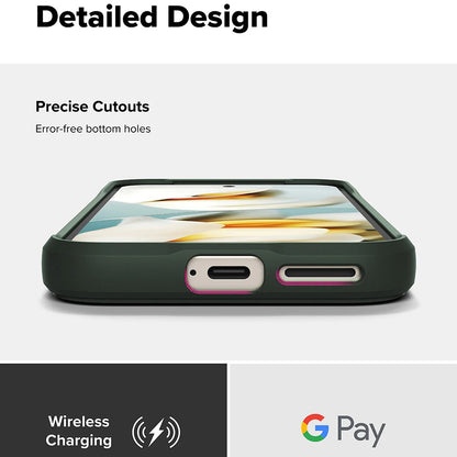 Case for Google Pixel 9a, Ringke, Onyx, Dark Green